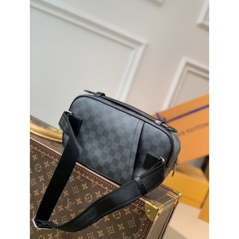 Designer Louis Vuitton Replicas Ambler Damier Graphite Bum N41289 Bag